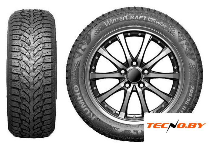 Зимние шины Kumho WinterCraft ice Wi32 205/55R17 95T (под шип) - Изображение №2 — Интернет-Магазин TECNO.BY