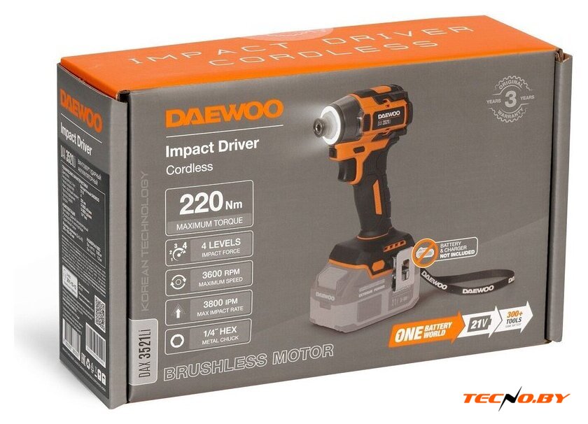 Винтоверт Daewoo Power DAX 3521Li (без АКБ) - Изображение №12 — Интернет-Магазин TECNO.BY