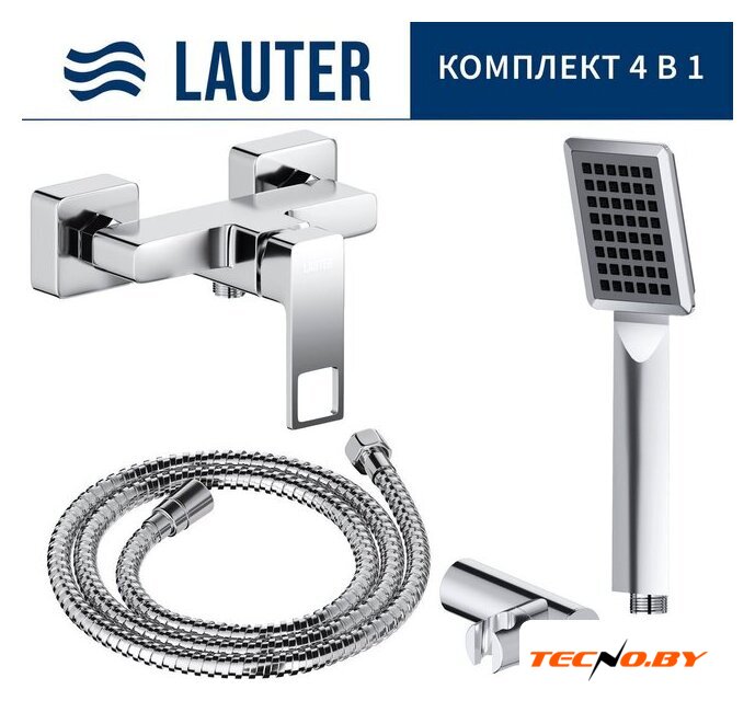 Смеситель Lauter Cascade 21СК9615C с лейкой Relexa Serene 21S00103 - Изображение №1 — Интернет-Магазин TECNO.BY