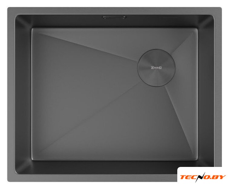 Кухонная мойка ZorG Zerox 54 U / IF Side SF Zurinox PVD Gunblack - Изображение №3 — Интернет-Магазин TECNO.BY