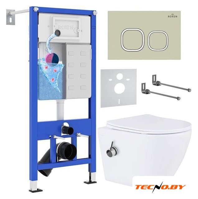 Унитаз подвесной Roxen StounFix Slim 966617 - Изображение №1 — Интернет-Магазин TECNO.BY