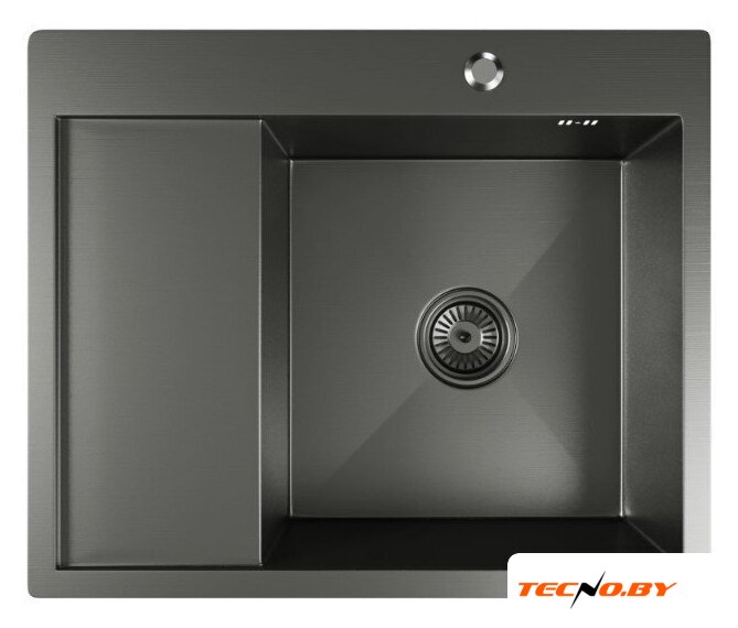 Кухонная мойка Mixline Pro 552929 (черный графит, с сифоном) - Изображение №1 — Интернет-Магазин TECNO.BY