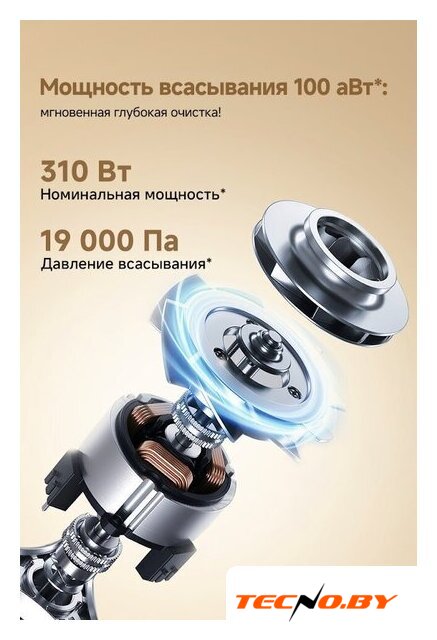 Пылесос Dreame Cordless Vacuum Cleaner R10s Essential Aqua VRV65F (евровилка, белый) - Изображение №15 — Интернет-Магазин TECNO.BY