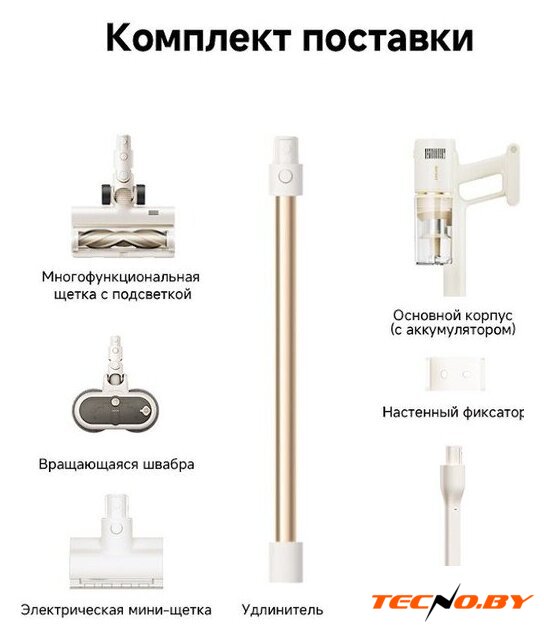 Пылесос Dreame Cordless Vacuum Cleaner R10s Essential Aqua VRV65F (евровилка, белый) - Изображение №8 — Интернет-Магазин TECNO.BY