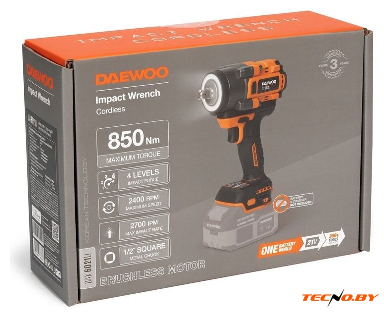 Гайковерт Daewoo Power DAX 6021Li (без АКБ) - Изображение №13 — Интернет-Магазин TECNO.BY