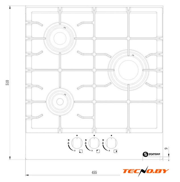 Варочная панель Schtoff H4501C15IS White - Изображение №9 — Интернет-Магазин TECNO.BY