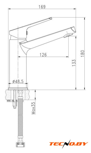 Умывальник Cersanit Carina 60В S-UM-CAR60/1 + 63037 - Изображение №8 — Интернет-Магазин TECNO.BY