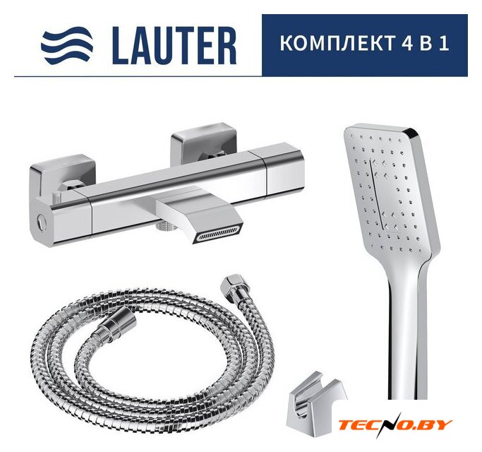 Смеситель Lauter Comfort 21YH40400 с лейкой Living Fleur 21S00126 - Изображение №1 — Интернет-Магазин TECNO.BY