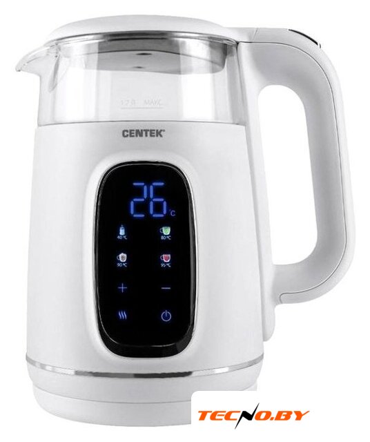 Электрический чайник CENTEK CT-0052 White - Изображение №1 — Интернет-Магазин TECNO.BY