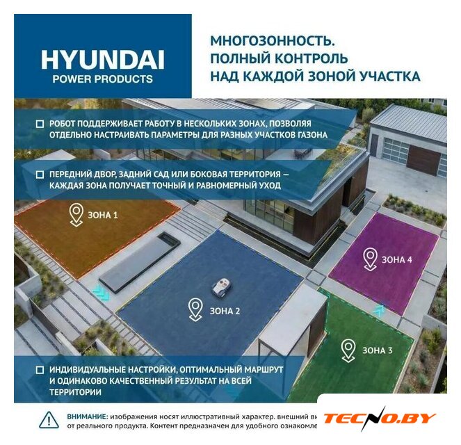 Газонокосилка-робот Hyundai L-Cortex-7 - Изображение №5 — Интернет-Магазин TECNO.BY