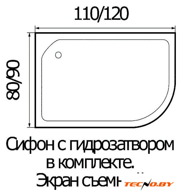 Душевая кабина River Dunay 120/90/24 MT R - Изображение №3 — Интернет-Магазин TECNO.BY