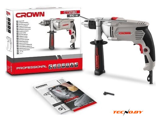 Ударная дрель Crown CT10130 420190 - Изображение №8 — Интернет-Магазин TECNO.BY