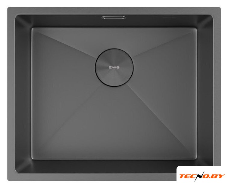Кухонная мойка ZorG Zerox 54 U / IF Zurinox PVD Gunblack - Изображение №3 — Интернет-Магазин TECNO.BY