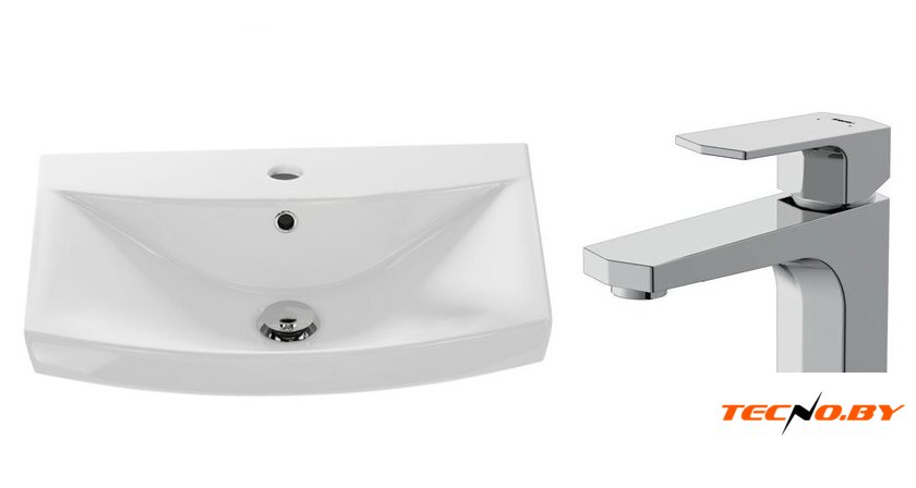Умывальник Cersanit Carina 60В S-UM-CAR60/1 + 63055 - Изображение №10 — Интернет-Магазин TECNO.BY