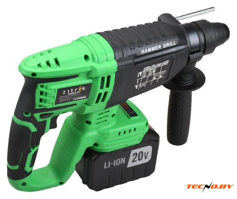 Перфоратор Zitrek Destroyer Pro 063-4373 (с 2-мя АКБ, кейс) - Изображение №5 — Интернет-Магазин TECNO.BY
