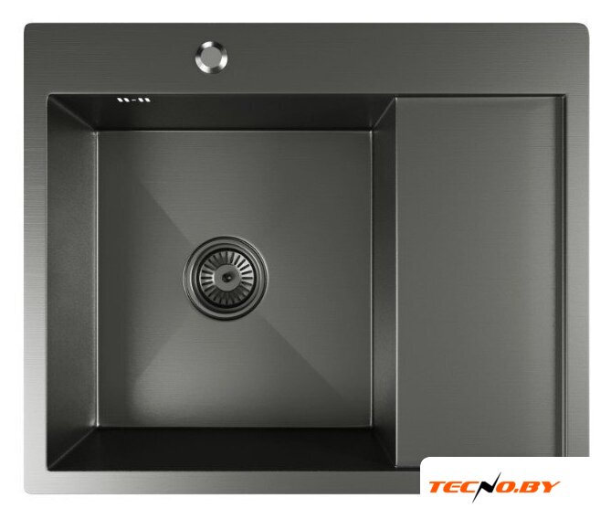 Кухонная мойка Mixline Pro 552926 (черный графит, с сифоном) - Изображение №1 — Интернет-Магазин TECNO.BY