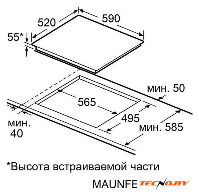 Варочная панель MAUNFELD CVI594STBK - Изображение №8 — Интернет-Магазин TECNO.BY