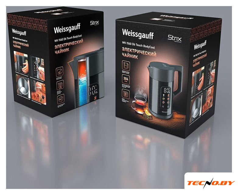 Электрический чайник Weissgauff WK 1560 Db Touch BodyCool - Изображение №7 — Интернет-Магазин TECNO.BY