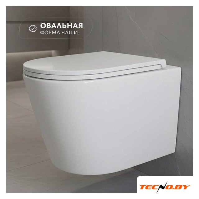 Унитаз подвесной Saniteco Tornado KW-9005WT - Изображение №1 — Интернет-Магазин TECNO.BY