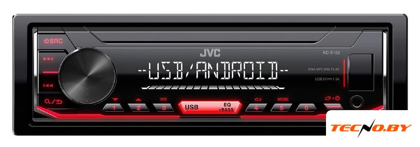 USB-магнитола JVC KD-X152M - Изображение №1 — Интернет-Магазин TECNO.BY