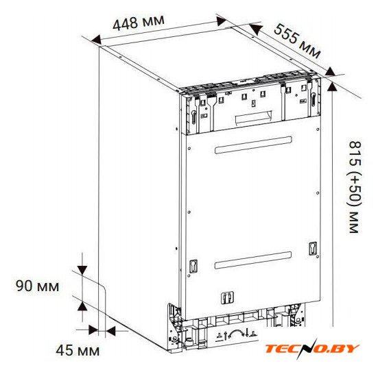 Встраиваемая посудомоечная машина Weissgauff BDW 4538 Touch Inverter Autoopen Timer Floor - Изображение №24 — Интернет-Магазин TECNO.BY