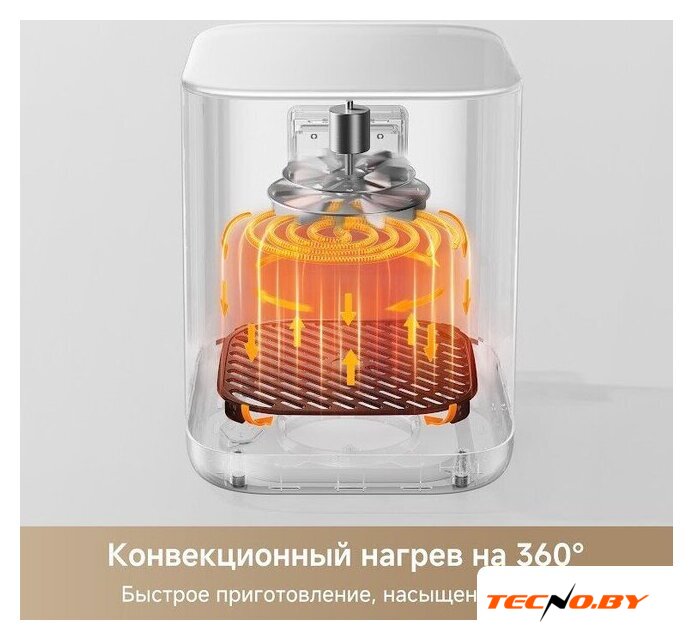 Аэрогриль (аэрофритюрница) Trouver Air Fryer FD10 Pro Max (белый) - Изображение №3 — Интернет-Магазин TECNO.BY