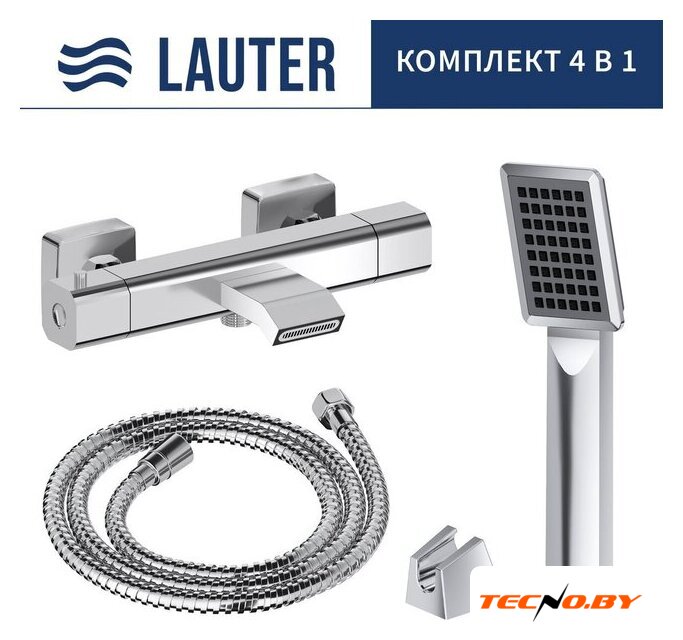 Смеситель Lauter Comfort 21YH40400 с лейкой Living Serene 21S00103 - Изображение №1 — Интернет-Магазин TECNO.BY