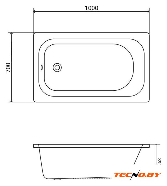 Ванна Lauter Axel 100 21B1110 - Изображение №19 — Интернет-Магазин TECNO.BY