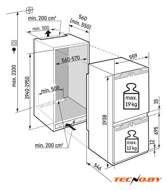 Холодильник Liebherr ICNd 5603 Pure NoFrost - Изображение №19 — Интернет-Магазин TECNO.BY