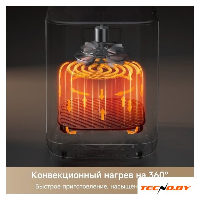 Аэрогриль (аэрофритюрница) Trouver Air Fryer FD10 Pro Max (черный) - Изображение №3 — Интернет-Магазин TECNO.BY