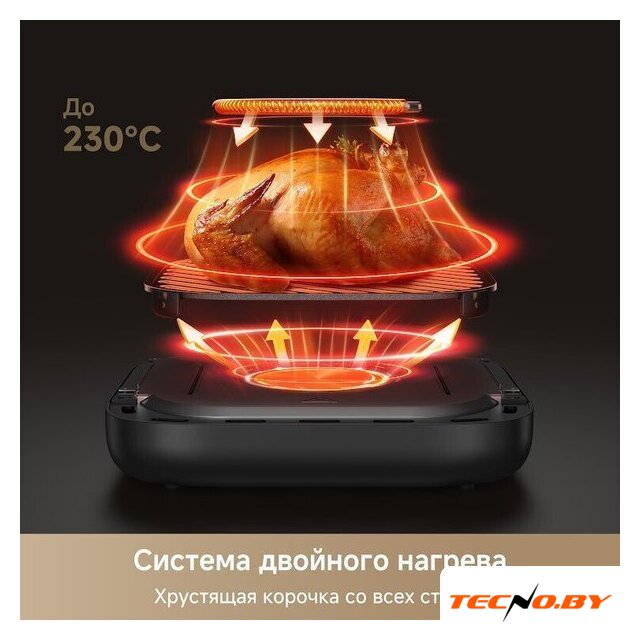 Аэрогриль (аэрофритюрница) Trouver Air Fryer FD10 Pro Max (черный) - Изображение №6 — Интернет-Магазин TECNO.BY