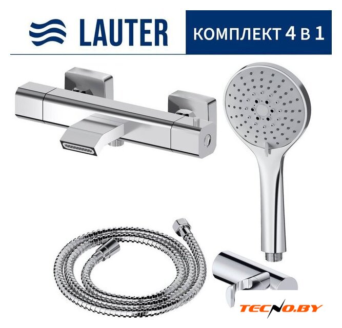 Смеситель Lauter Comfort 21YH40400 с лейкой Relexa Daisy 21S10167 - Изображение №1 — Интернет-Магазин TECNO.BY