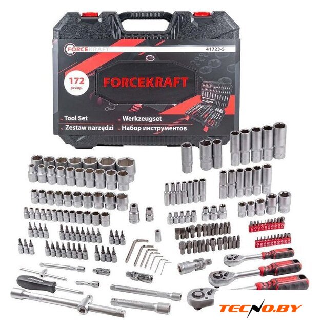 Универсальный набор инструментов ForceKraft FK-41723-5(51889) - Изображение №2 — Интернет-Магазин TECNO.BY