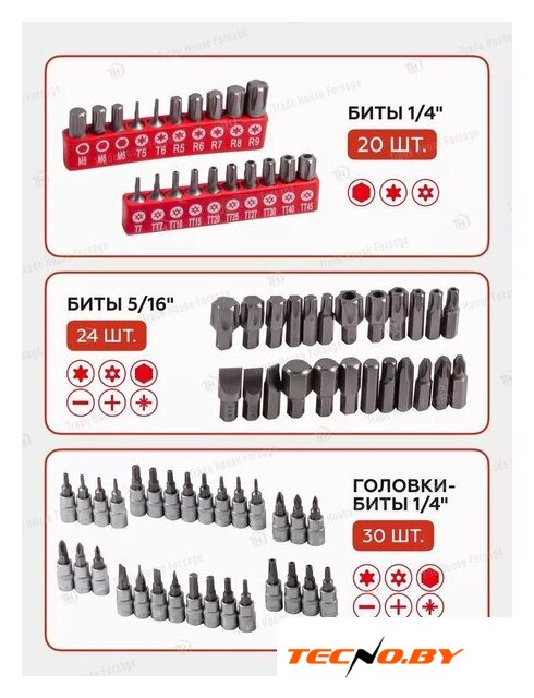 Универсальный набор инструментов ForceKraft FK-41723-5(51889) - Изображение №8 — Интернет-Магазин TECNO.BY
