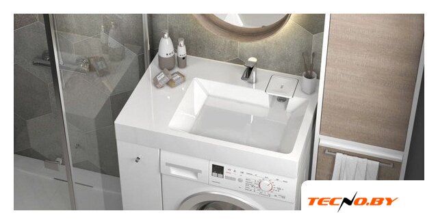 Умывальник Berge BRS-8055 Lux (правый, белый) - Изображение №3 — Интернет-Магазин TECNO.BY