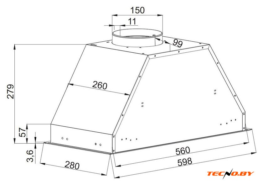 Кухонная вытяжка Exiteq EX-7016 (белый) - Изображение №10 — Интернет-Магазин TECNO.BY