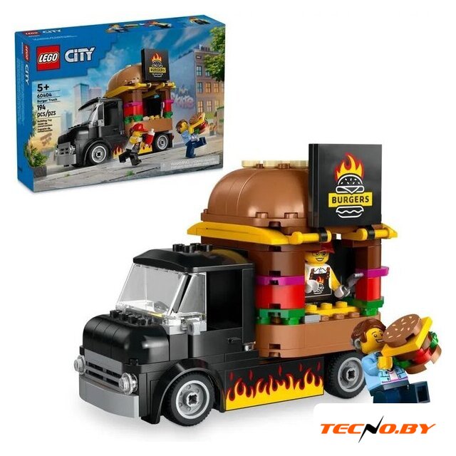 Конструктор LEGO City 60404 Бургер-грузовик - Изображение №2 — Интернет-Магазин TECNO.BY