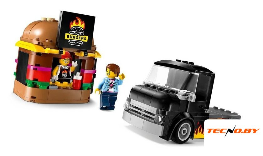 Конструктор LEGO City 60404 Бургер-грузовик - Изображение №4 — Интернет-Магазин TECNO.BY