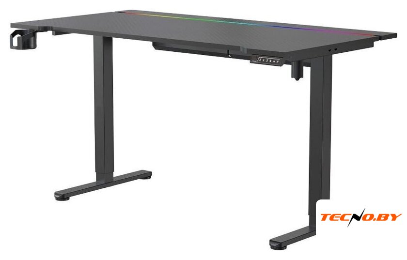 Стол с регулировкой высоты Ritmix TBL-1405GL (карбон) - Изображение №1 — Интернет-Магазин TECNO.BY