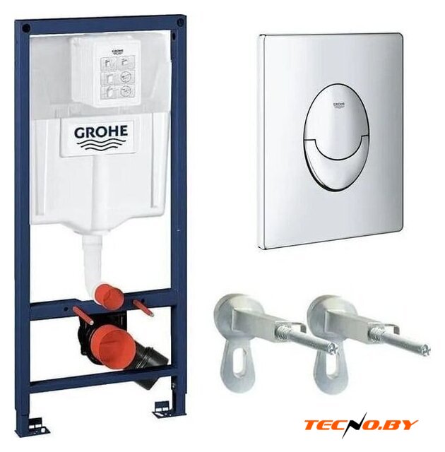 Унитаз подвесной AM.PM Sunny Flashclean C85C1701SC + GROHE Rapid SL 38721001 - Изображение №3 — Интернет-Магазин TECNO.BY