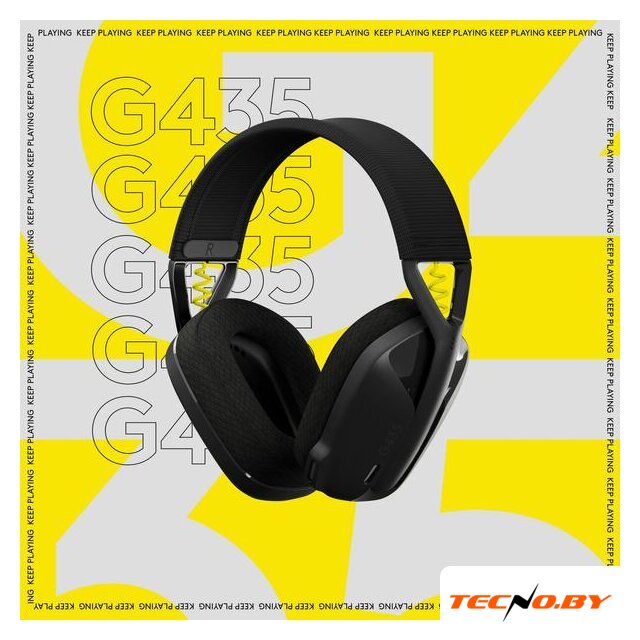 Наушники Logitech G435 Lightspeed (черный/неоновый желтый) - Изображение №6 — Интернет-Магазин TECNO.BY