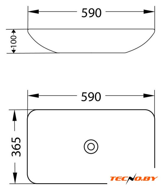 Умывальник Lauter 21540 + Reef 21CK8678BS с сифоном 21635B (черный матовый) - Изображение №5 — Интернет-Магазин TECNO.BY