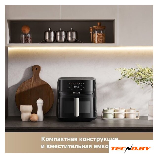 Аэрогриль (аэрофритюрница) Dreame Air Fryer AF10 (черный) - Изображение №8 — Интернет-Магазин TECNO.BY