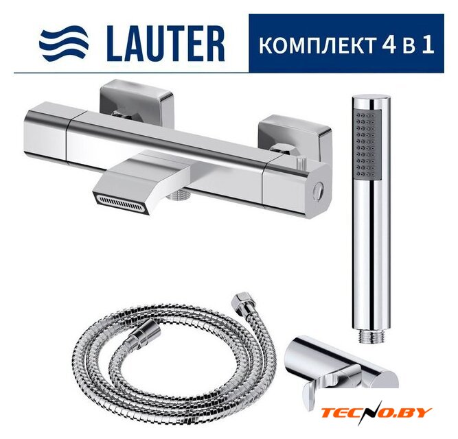 Смеситель Lauter Comfort 21YH40400 с лейкой Relexa Lily 21S10048 - Изображение №1 — Интернет-Магазин TECNO.BY