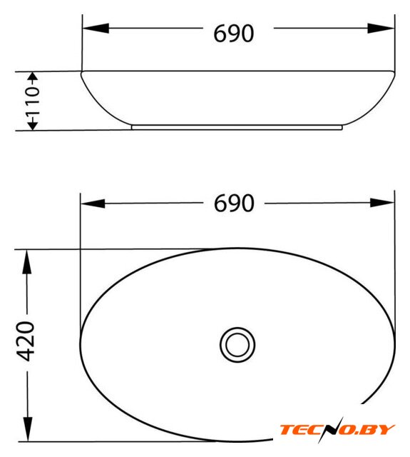 Умывальник Lauter 21571 + клапан 21190B - Изображение №15 — Интернет-Магазин TECNO.BY