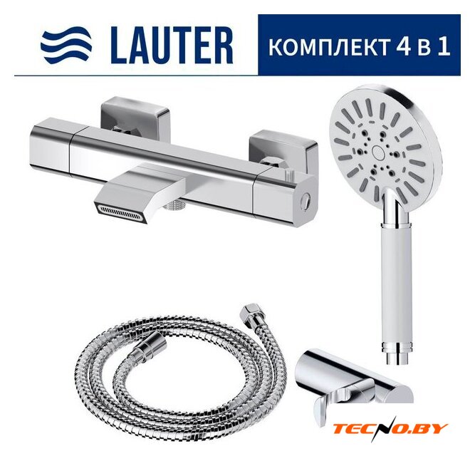 Смеситель Lauter Comfort 21YH40400 с лейкой Relexa Nevada 21S10146 - Изображение №1 — Интернет-Магазин TECNO.BY