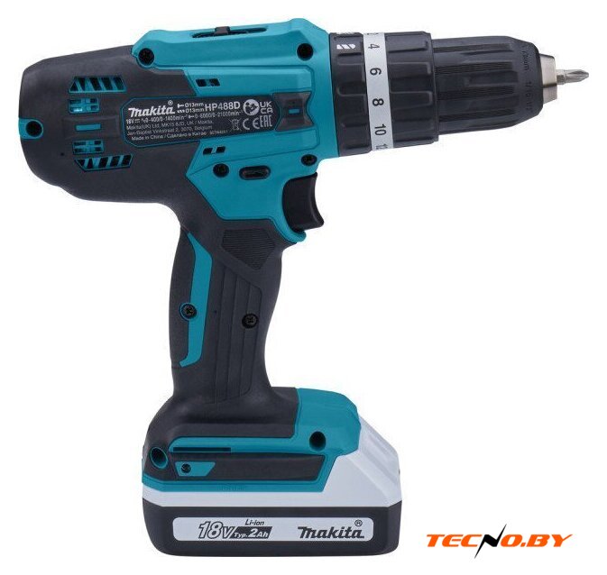 Ударная дрель-шуруповерт Makita HP488D006 (с 2-мя АКБ, кейс) - Изображение №6 — Интернет-Магазин TECNO.BY