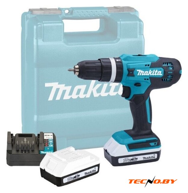 Ударная дрель-шуруповерт Makita HP488D006 (с 2-мя АКБ, кейс) - Изображение №1 — Интернет-Магазин TECNO.BY