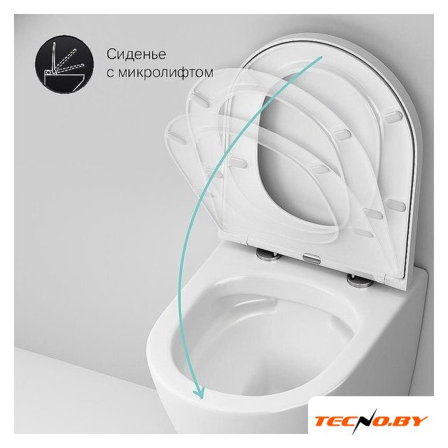 Унитаз подвесной AM.PM ErgoFit Sense FlashClean IS110101.741701 (с сиденьем) - Изображение №12 — Интернет-Магазин TECNO.BY
