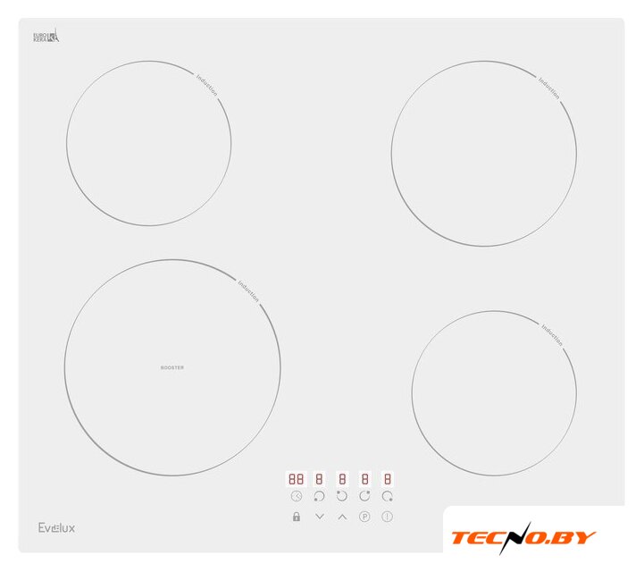 Варочная панель Evelux HEI 641 W - Изображение №1 — Интернет-Магазин TECNO.BY